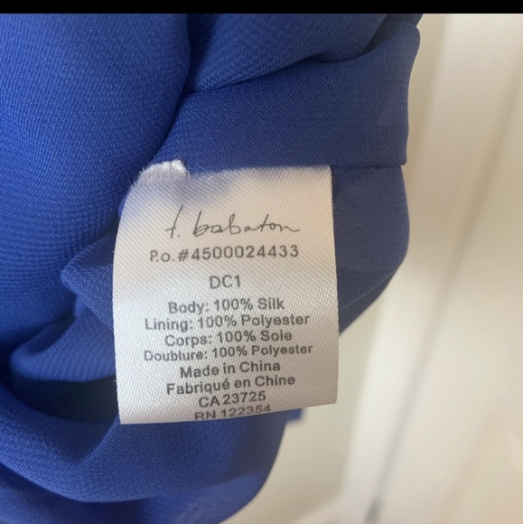 Babaton Aritzia 100% silk colour block dress (size M) - Picture 4 of 4